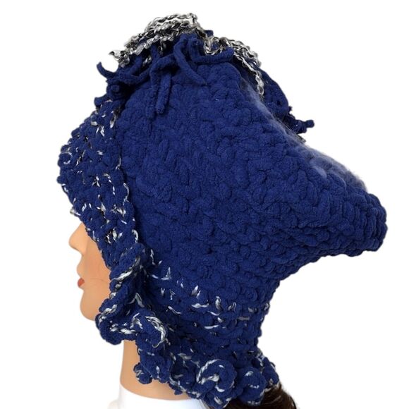 Slouchy, Beret, Top Type Hat OOAK Handmade Crochet Free Hand Women's One Size - Picture 6 of 8
